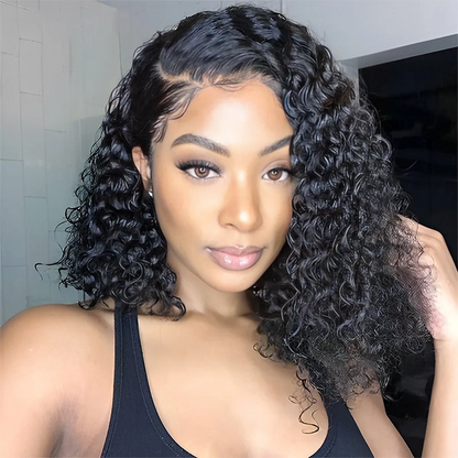 Ceoerty™ 180% Density Bouncy Deep Curly Glueless Lace Wig