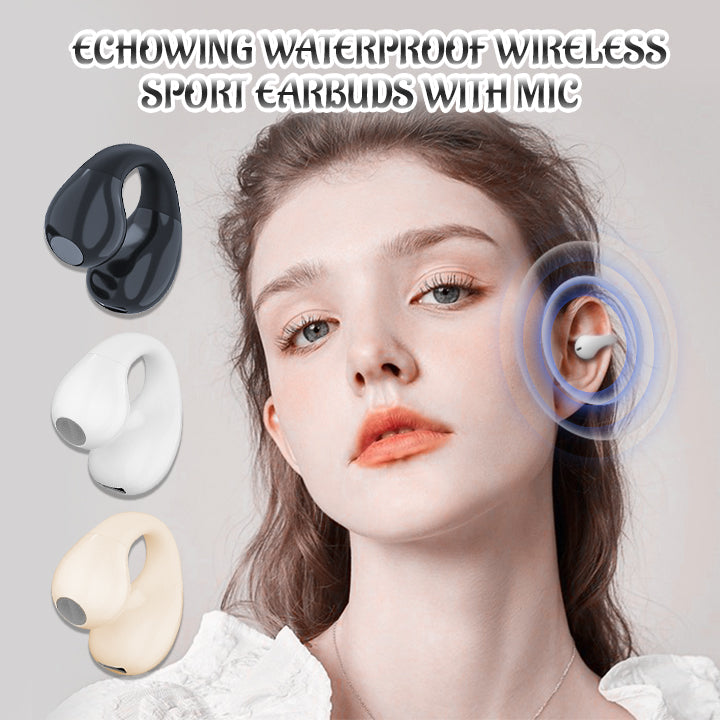 Biancat™ EchoWing Waterproof Wireless Sport Earbuds With Mic