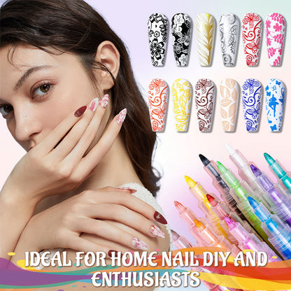 Biancat™  12 ColorCraze Nail Art Pens