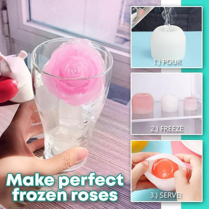 3D Rose Ice Cube Mold