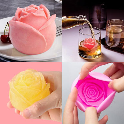 3D Rose Ice Cube Mold