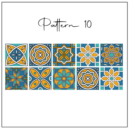 3D Geometric Tile Decals (10pcs)