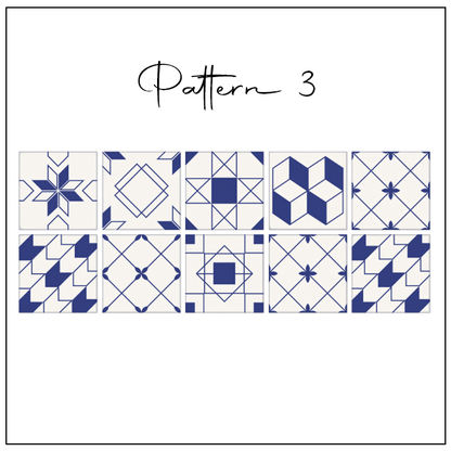 3D Geometric Tile Decals (10pcs)