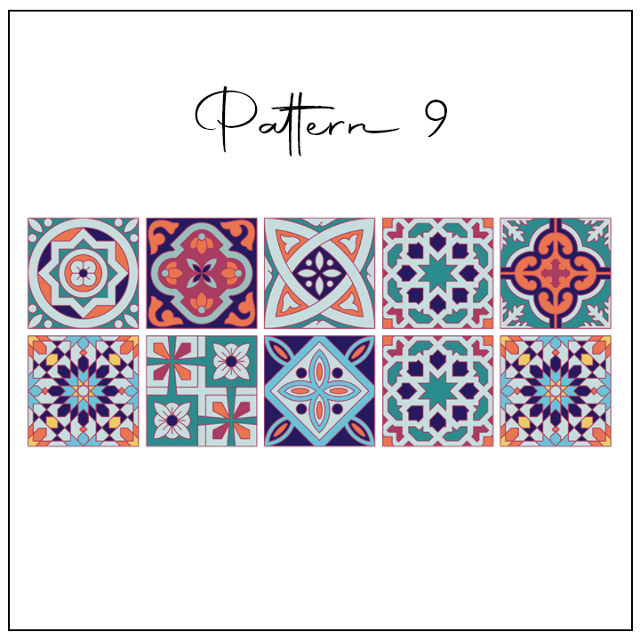 3D Geometric Tile Decals (10pcs)