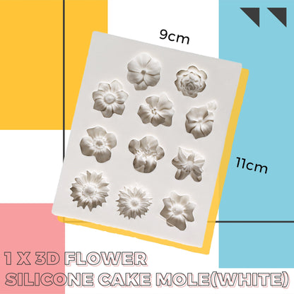 3D Flower Silicone Cake Mold