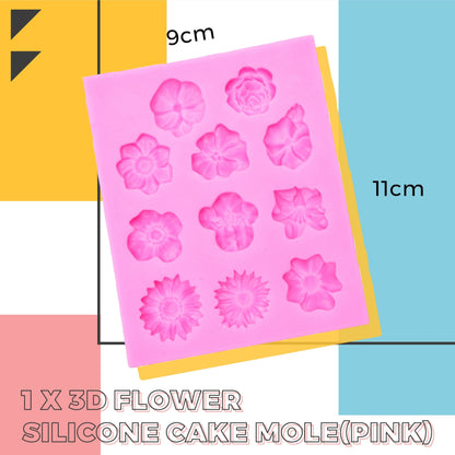 3D Flower Silicone Cake Mold