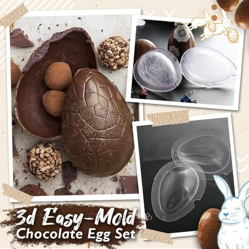 3D Easy-Mold Chocolate Egg Set