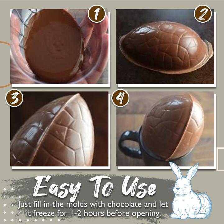 3D Easy-Mold Chocolate Egg Set